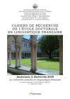 Cahiers De Recherche - 2009